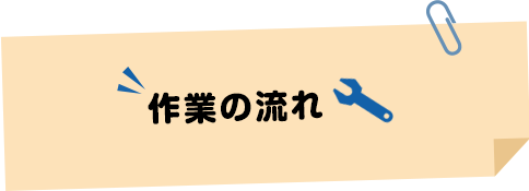 作業の流れ